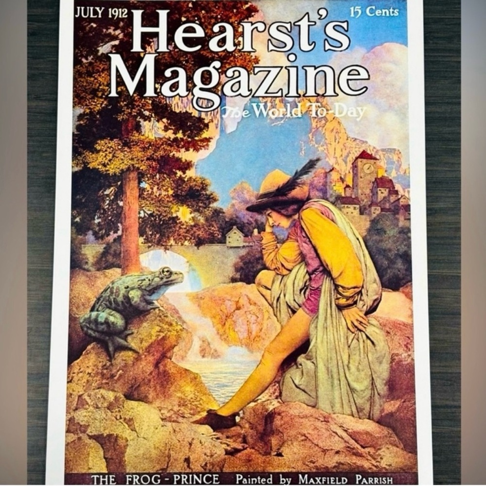Hearst’s Magazine THE FROG PRINCE Vintage Print Poster Maxfield Parrish Fine Art